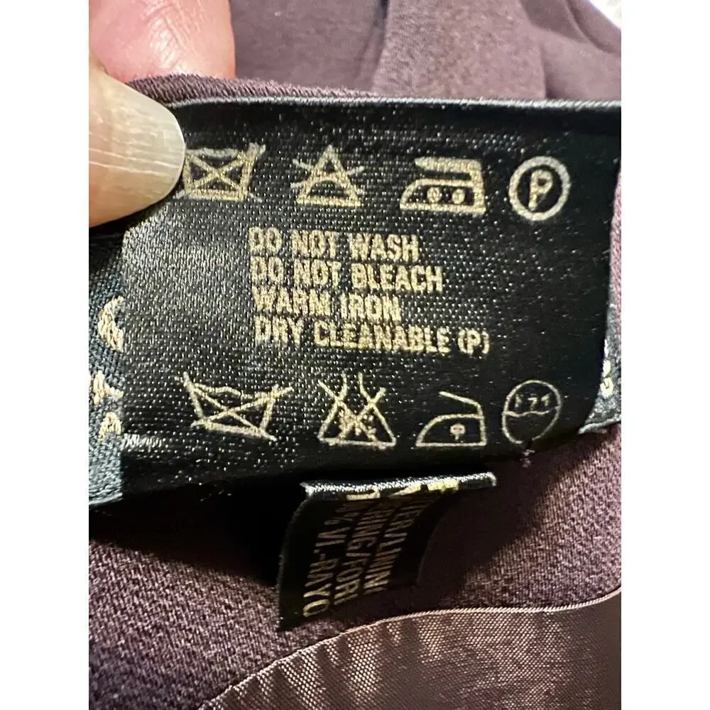 ESCADA by MARGARETHA LEY 100% Wool Eggplant Pencil Skirt - Picture 7 of 7